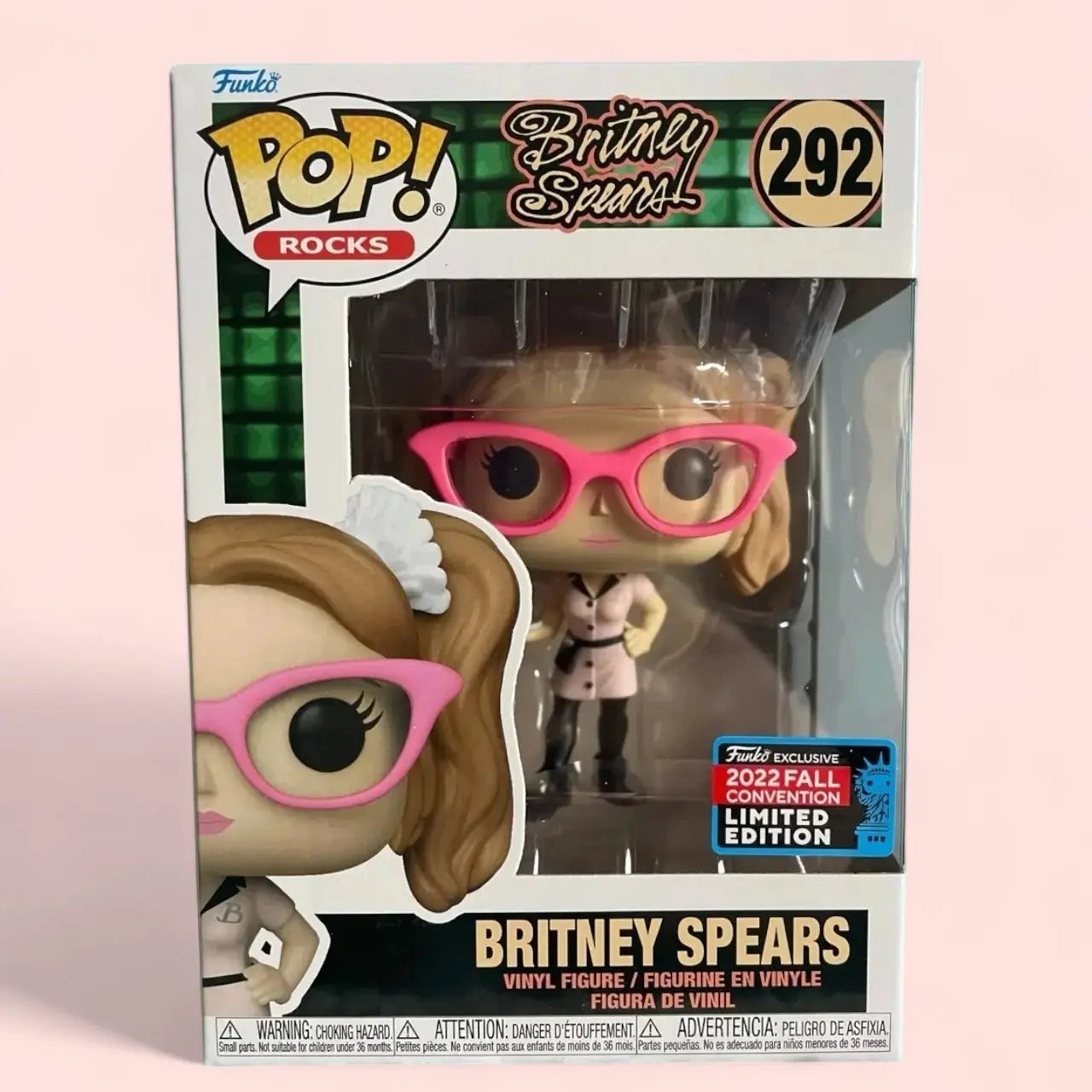 Funko Pop! Rocks Britney Spears 292 NYC 2022 Fall Convention Limited Edition Britney Spears Funko