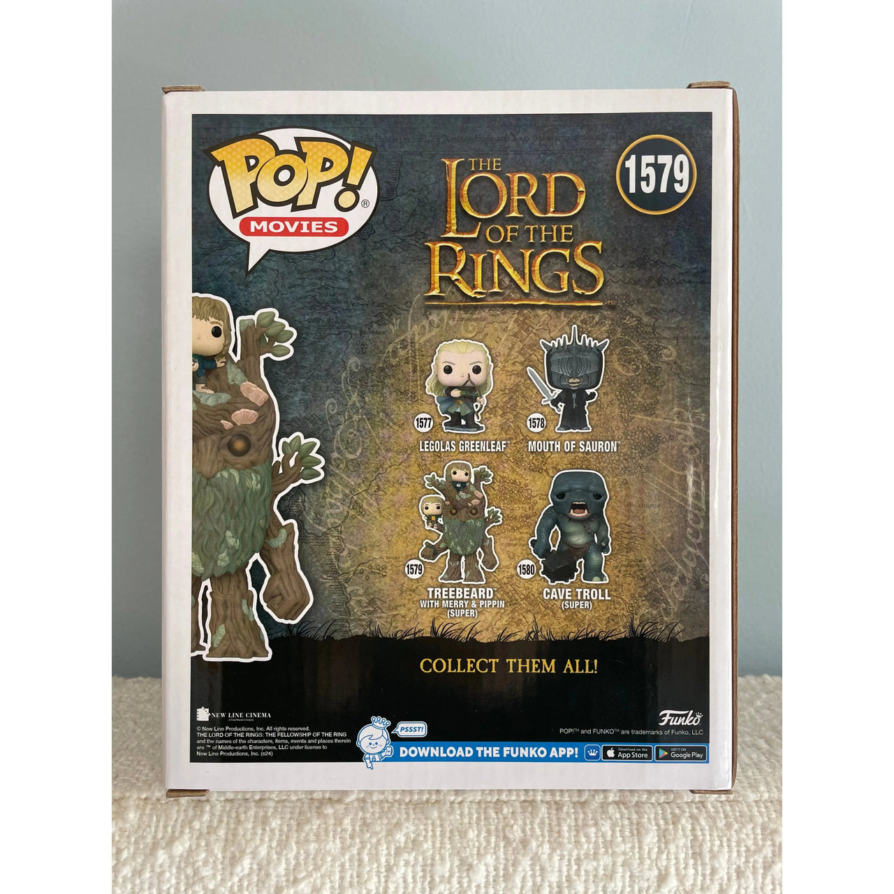 Funko Pop! Super Sized Movies Lord Of The Rings 1579 Treebeard with Merry and Pippin Funko