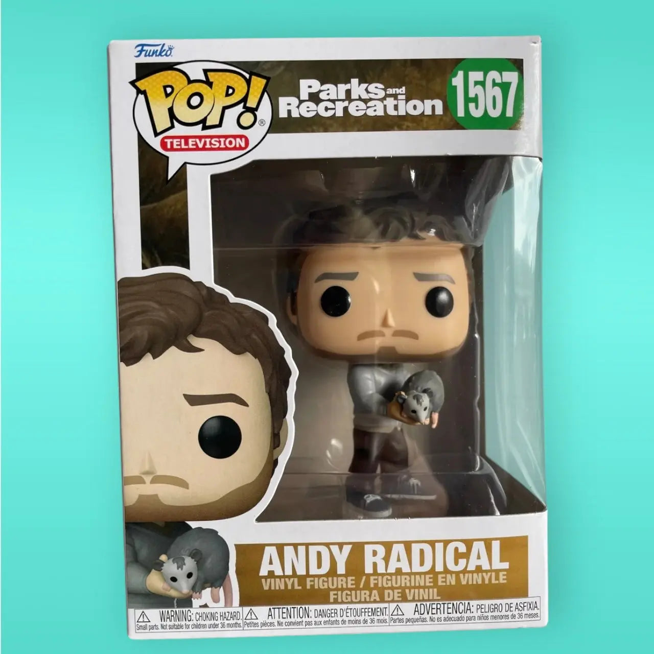 Funko Pop! Television Parks and Recreation 1567 Andy Radical Funko