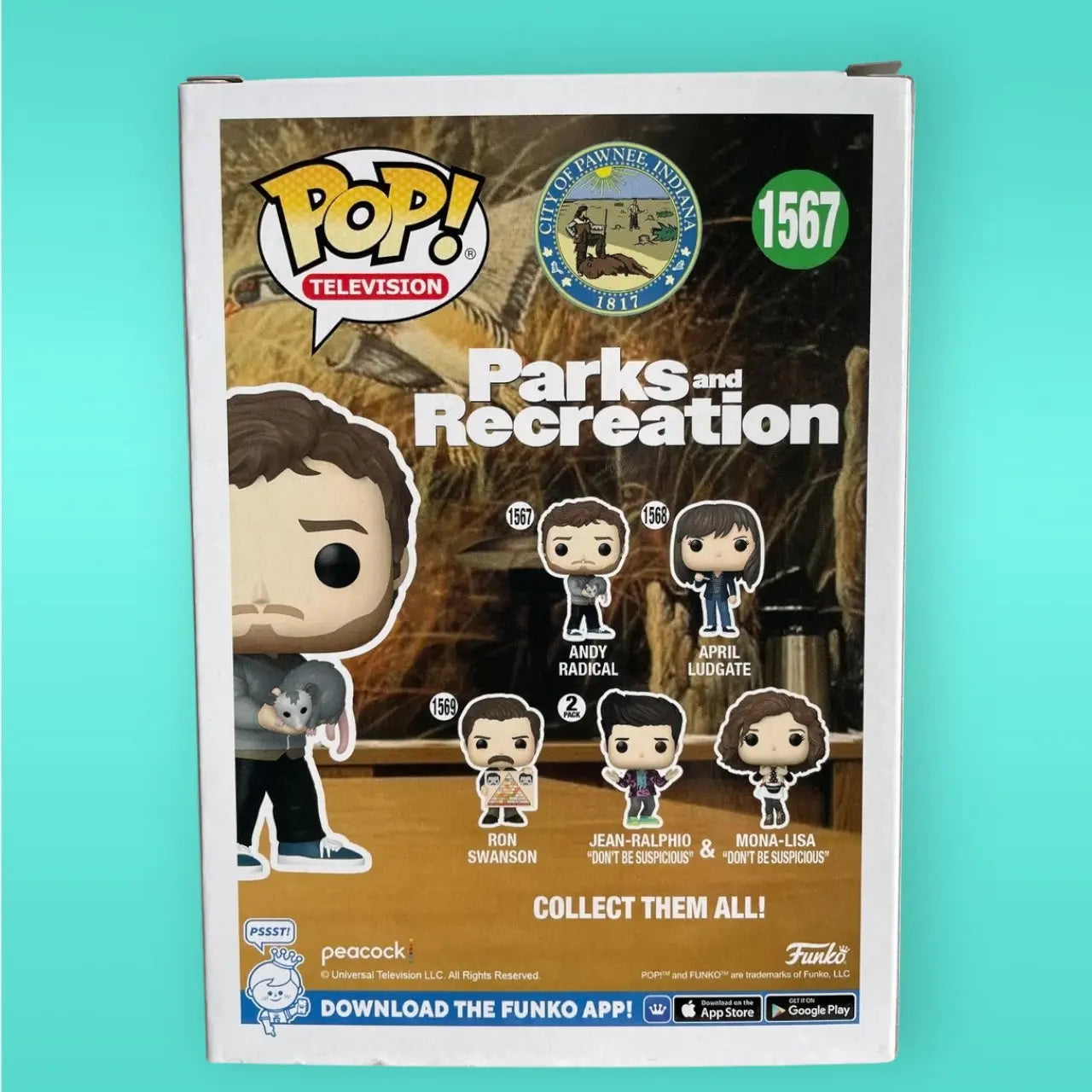 Funko Pop! Television Parks and Recreation 1567 Andy Radical Funko