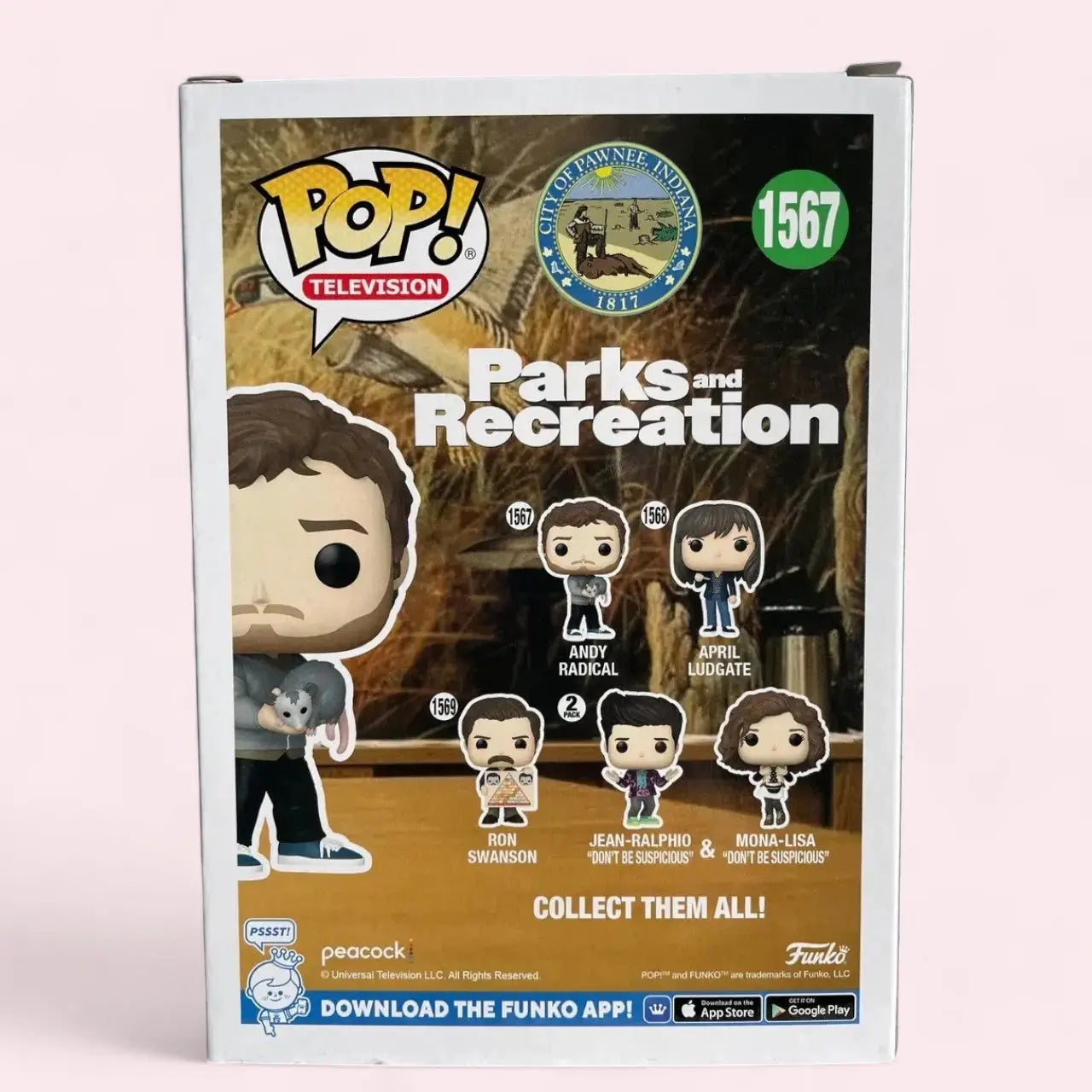 Funko Pop! Television Parks and Recreation 1567 Andy Radical Funko