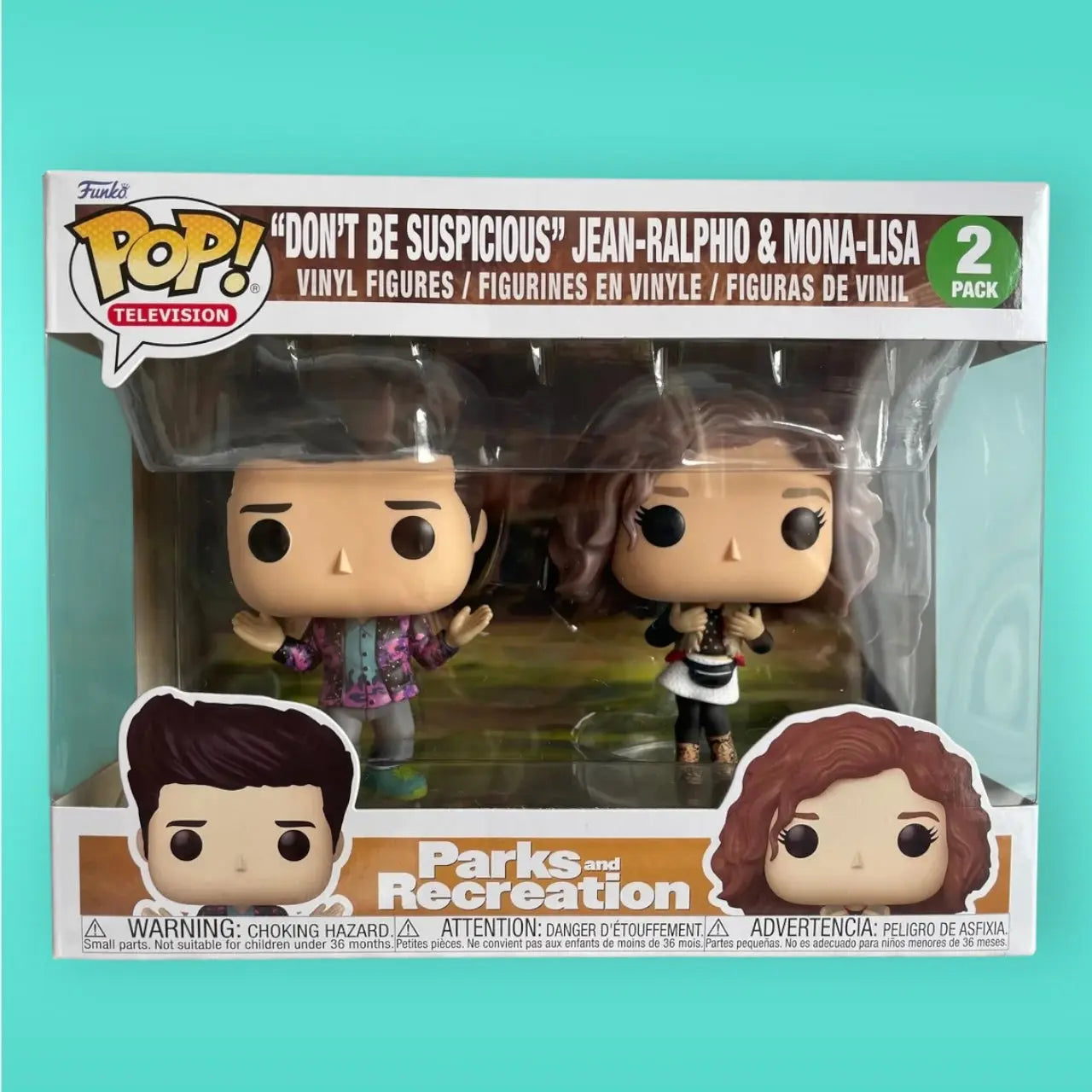 Funko Pop! Television Parks and Recreation "Don't Be Suspicious" Jean-Ralphio & Mona-Lisa 2 Pack Funko