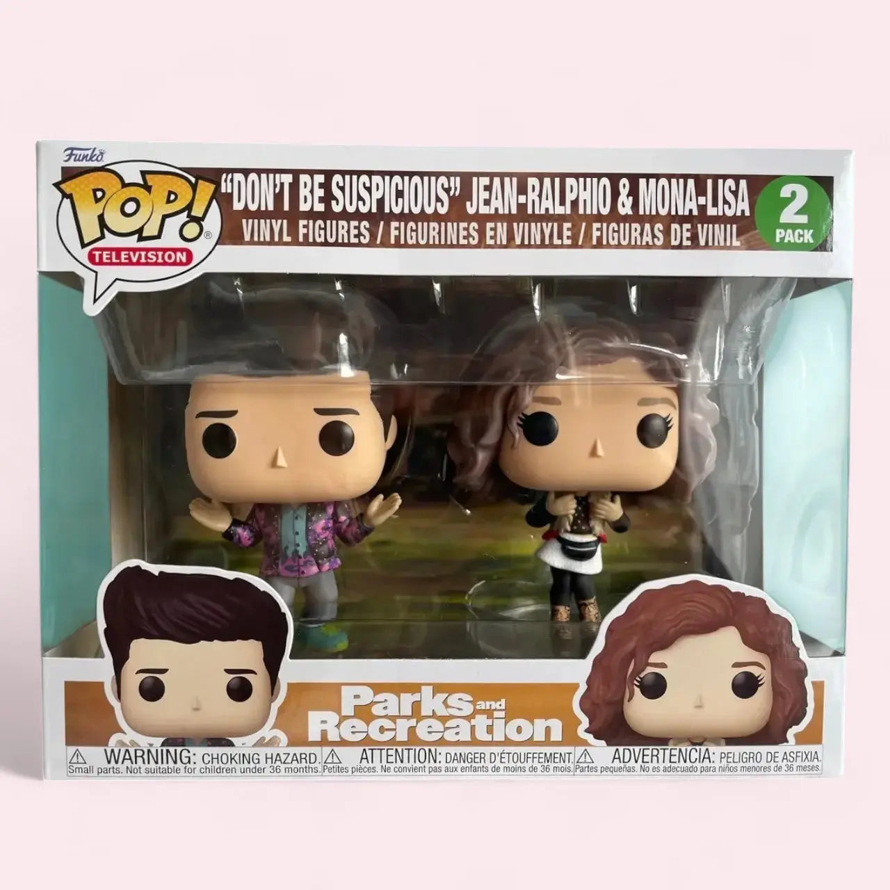 Funko Pop! Television Parks and Recreation "Don't Be Suspicious" Jean-Ralphio & Mona-Lisa 2 Pack Funko