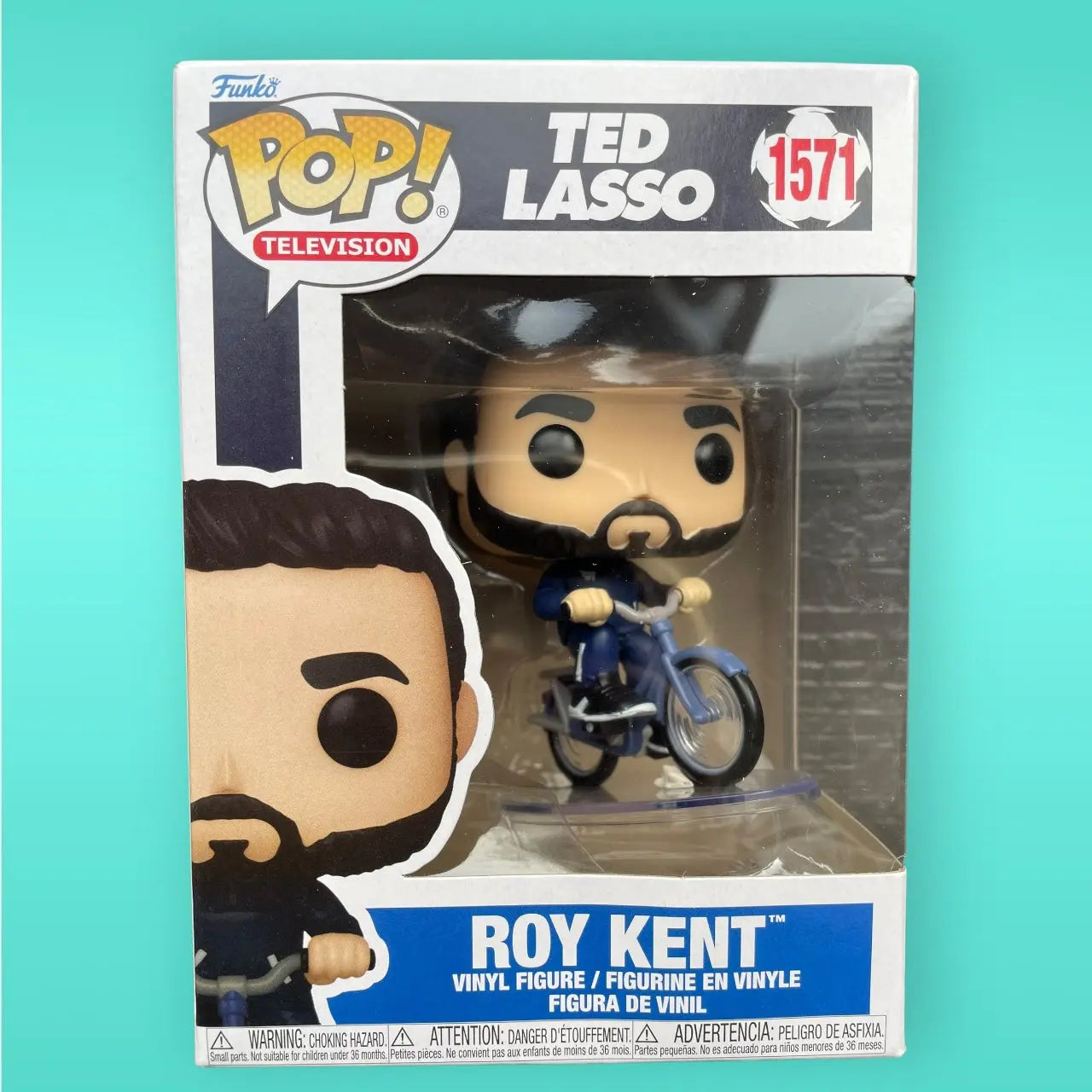 Funko Pop! Television Ted Lasso 1571 Roy Kent on Bike Funko