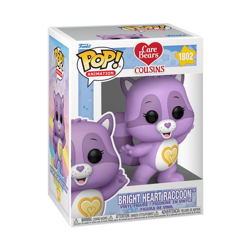 Funko Pop! Animation Care Bears Cousins 1802 Bright Heart Raccoon Vinyl Figure