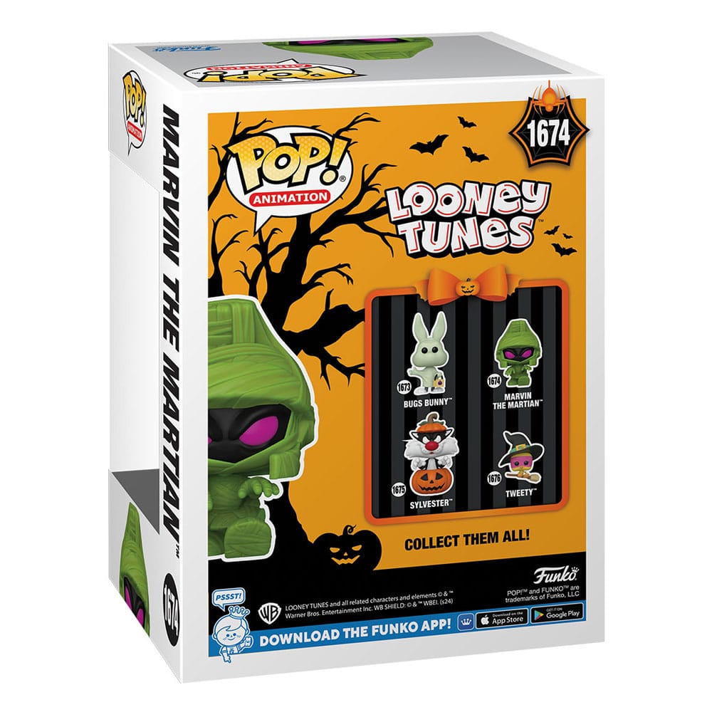 Funko Pop! Animation Looney Tunes 1674 Halloween Marvin The Martian (Mummy) Funko