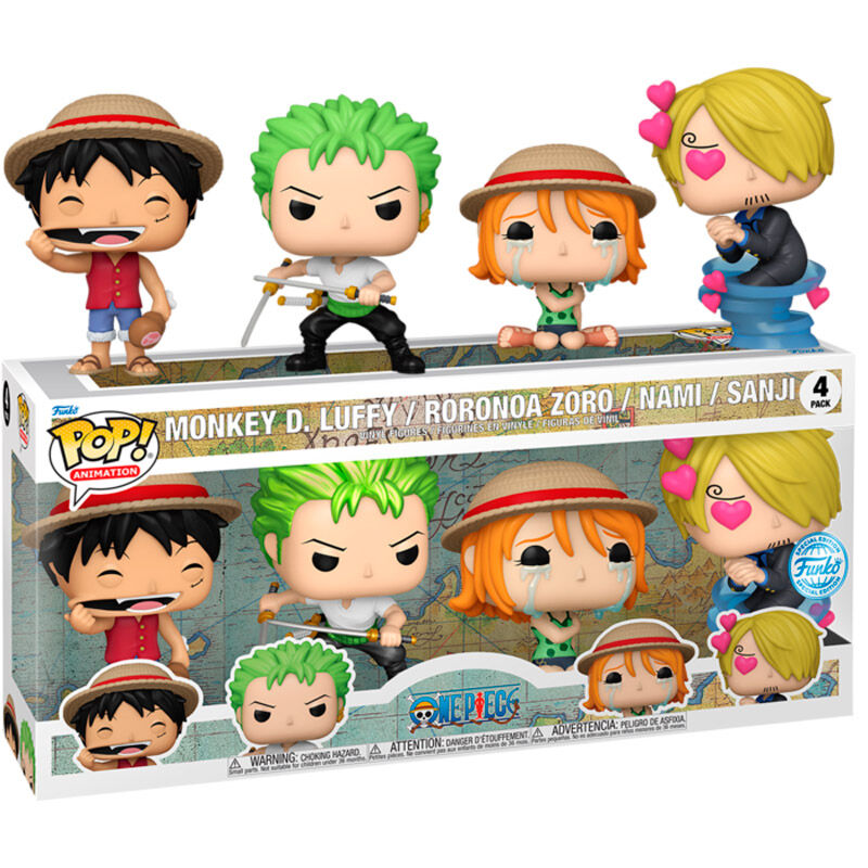 Funko Pop! Animation One Piece 4 Pack Monkey D. Luffy / Corona Zoro / Nami / Sanji