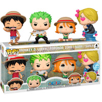 Thumbnail for Funko Pop! Animation One Piece 4 Pack Monkey D. Luffy / Corona Zoro / Nami / Sanji