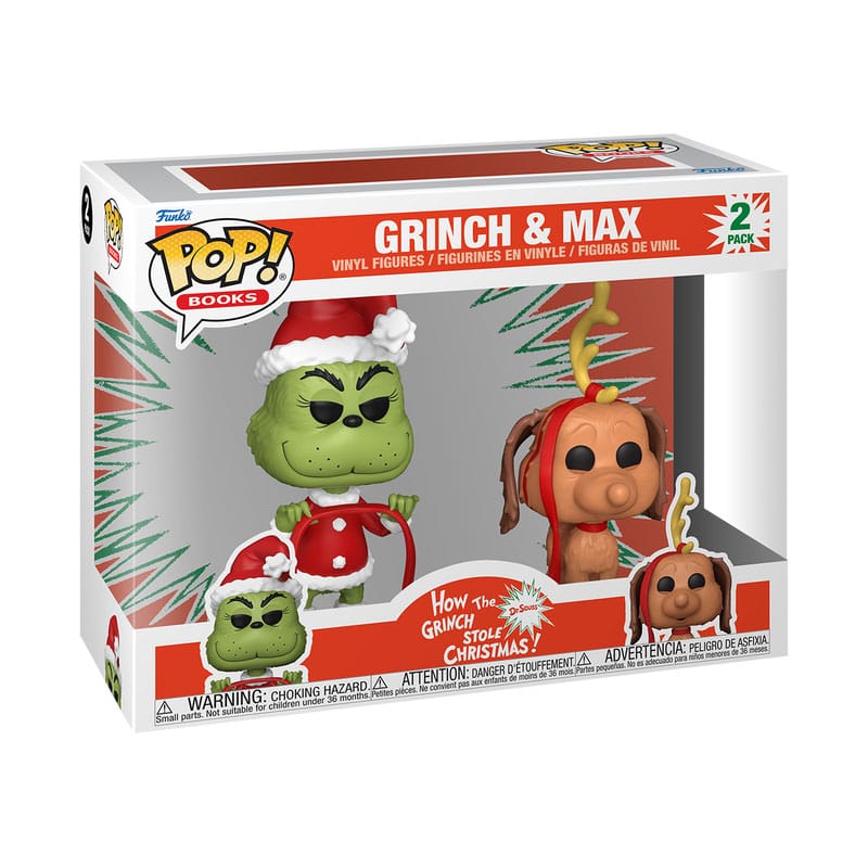 Funko Pop! Books How The Grinch Stole Christmas Grinch & Max 2 Pack Funko