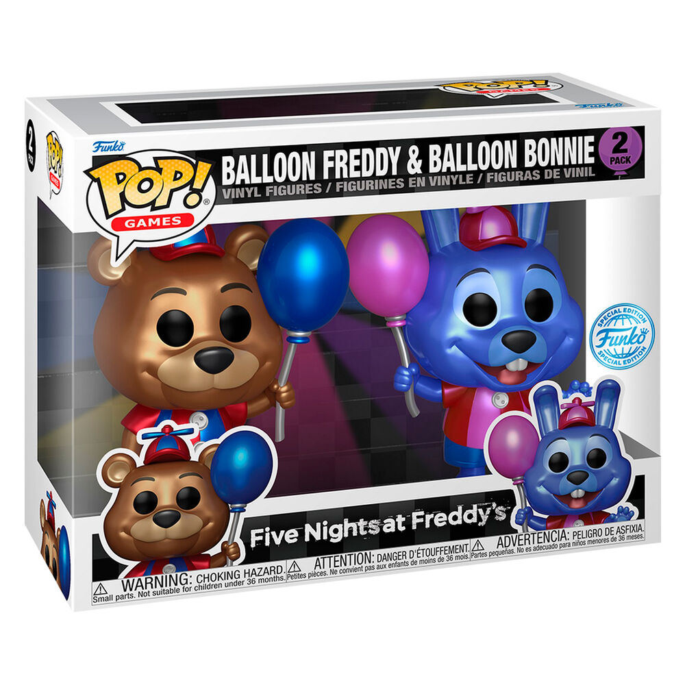 Funko Pop! Games Five Nights at Freddy's 2 Pack Balloon Freddy & Balloon Bonnie