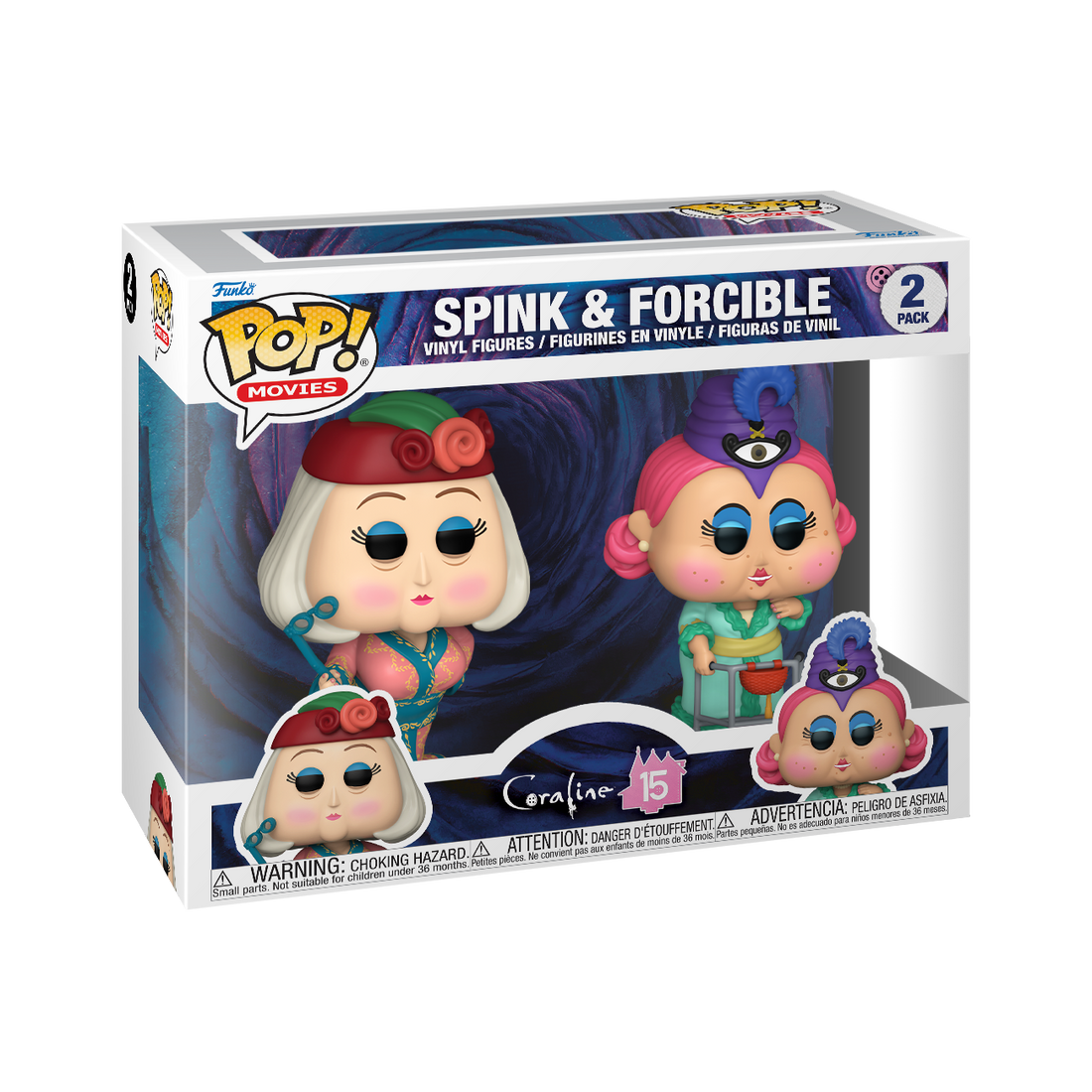 Funko Pop! Movies Coraline Spink & Forcible 2 Pack Funko