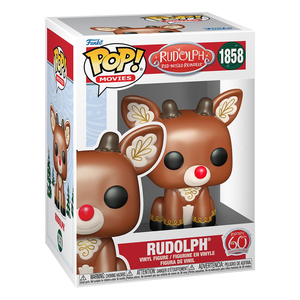 Funko Pop! Movies Rudolph The Red-Nosed Reindeer 1858 Rudolph 60th Anniversary Funko