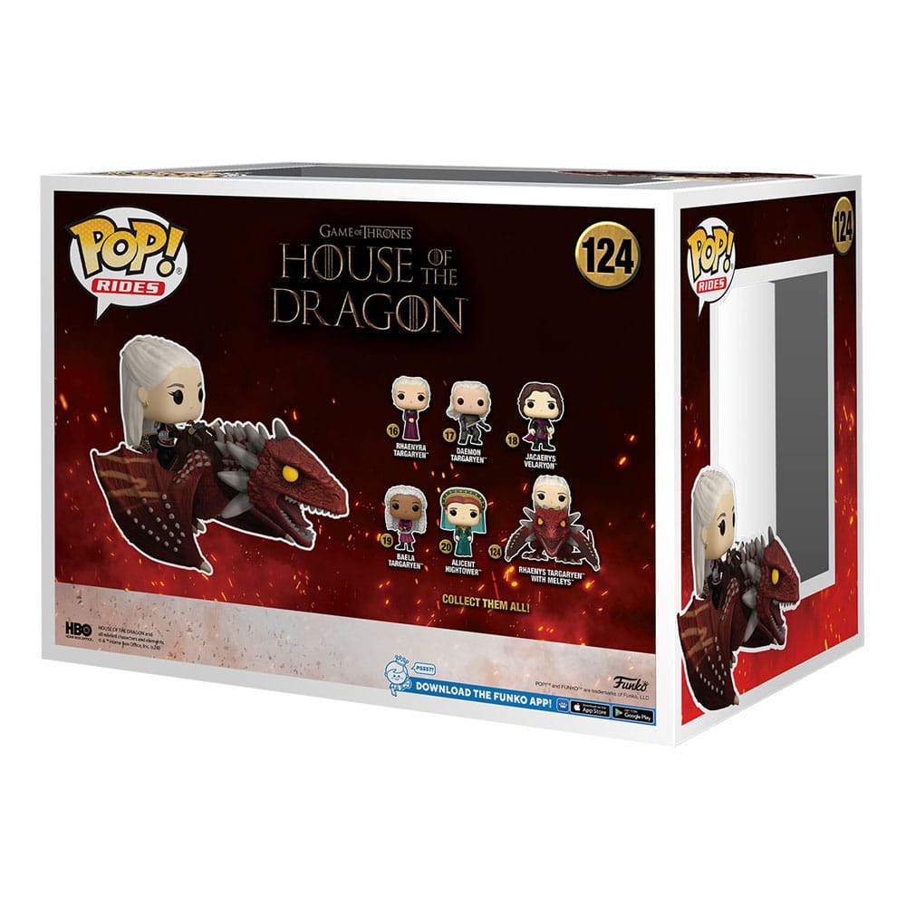 Funko Pop! Rides House of the Dragon 124 Rhaenys Targaryen with Meleys Funko