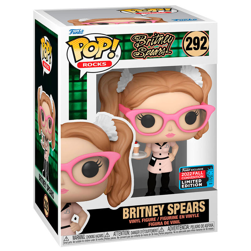 Funko Pop! Rocks Britney Spears 292 NYC 2022 Fall Convention Limited Edition Britney Spears Funko