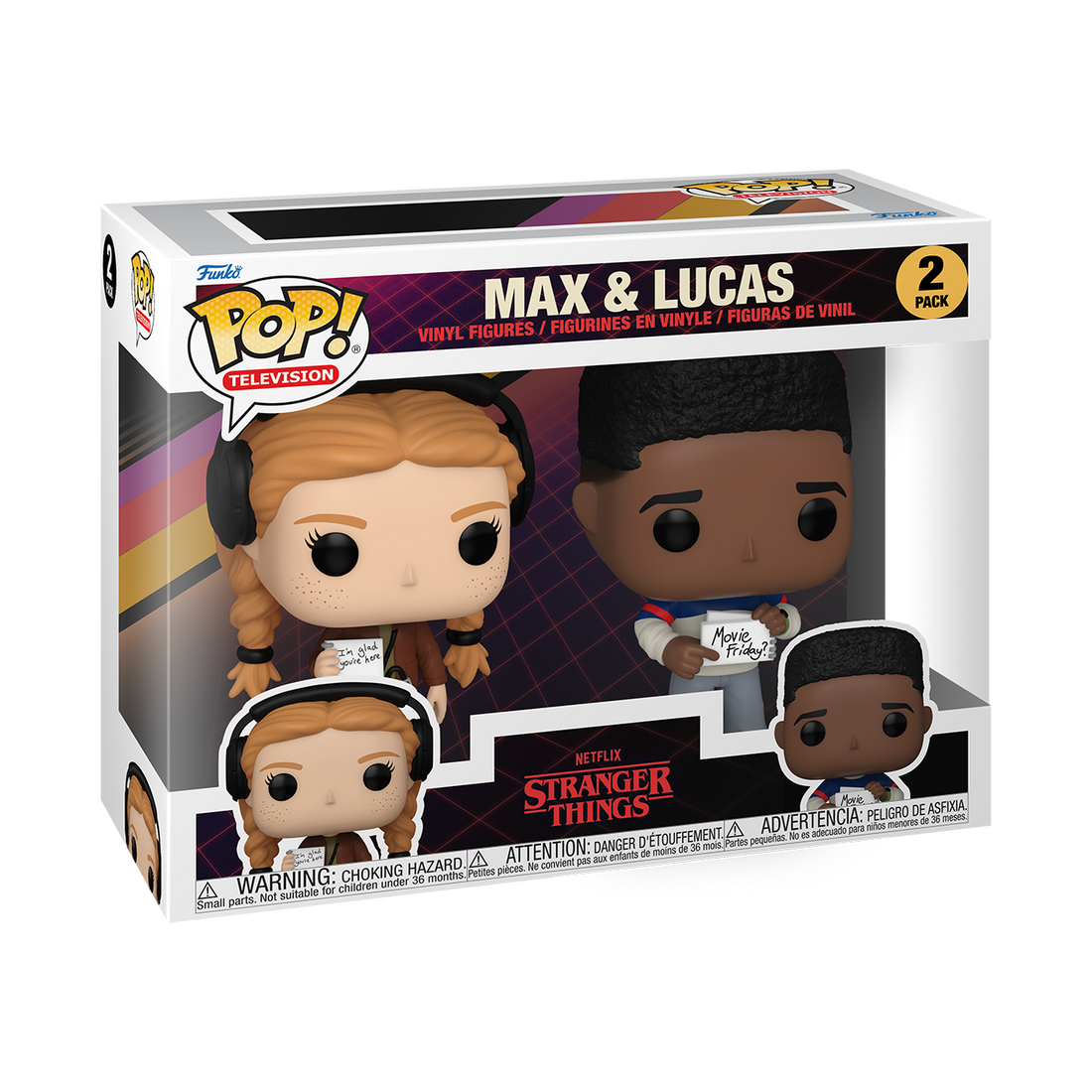 Funko Pop! Television Stranger Things Max & Lucas 2 Pack Funko