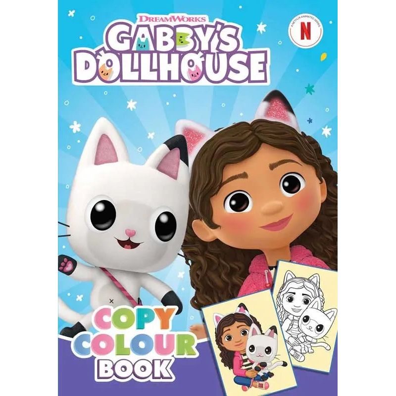 Gabby's Dollhouse Copy Colour Book Gabby's Dollhouse