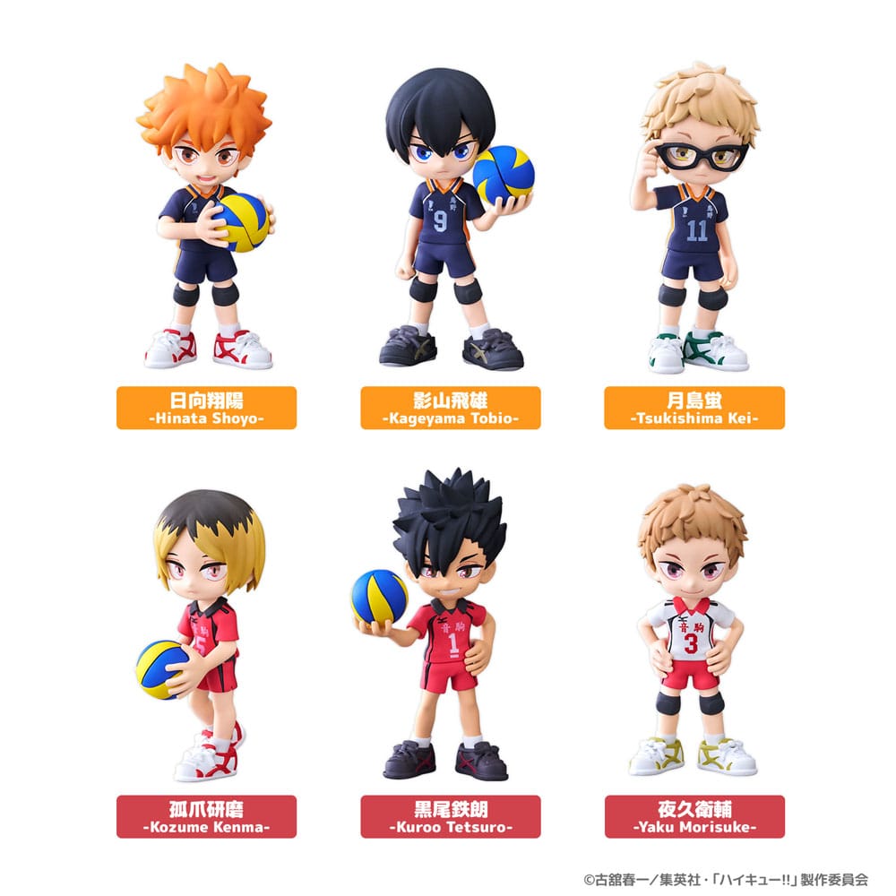 Haikyu!! PalVerse PVC Figures 9 cm Assortment (re-run) 6 Pack Bushiroad