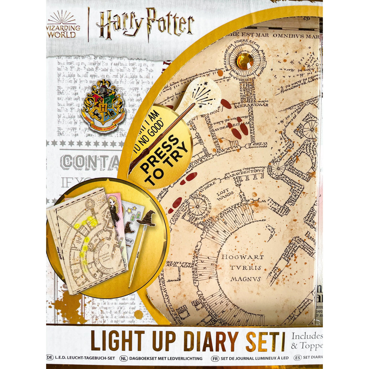Harry Potter Light Up Diary Set Harry Potter