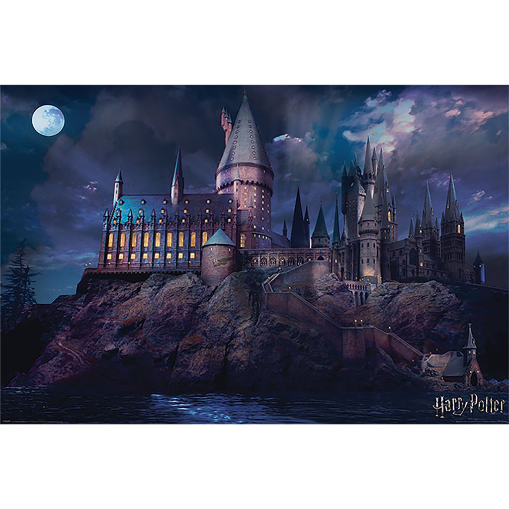 Harry Potter Hogwarts at Night Maxi Poster