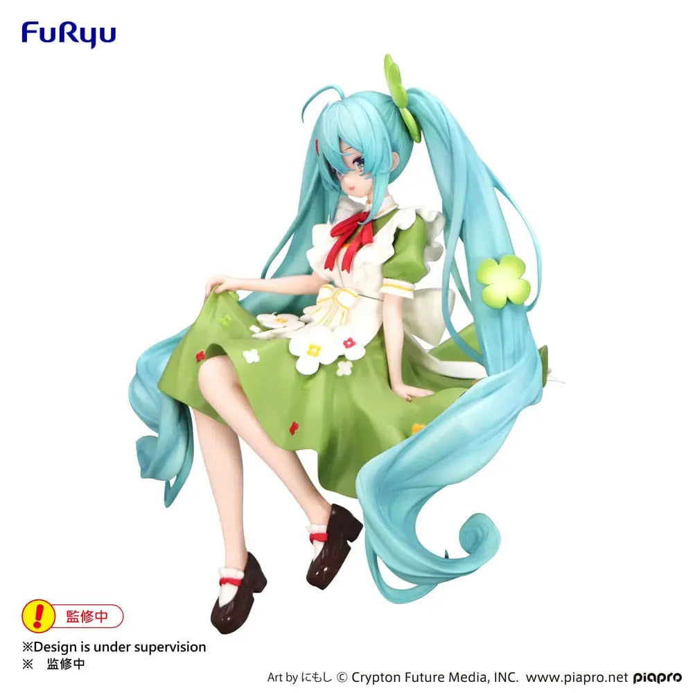 Hatsune Miku Noodle Stopper PVC Statue Flower Fairy Clover 15 cm Furyu