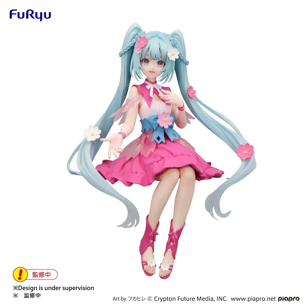 Hatsune Miku Noodle Stopper PVC Statue Flower Fairy Cosmos 14 cm Furyu