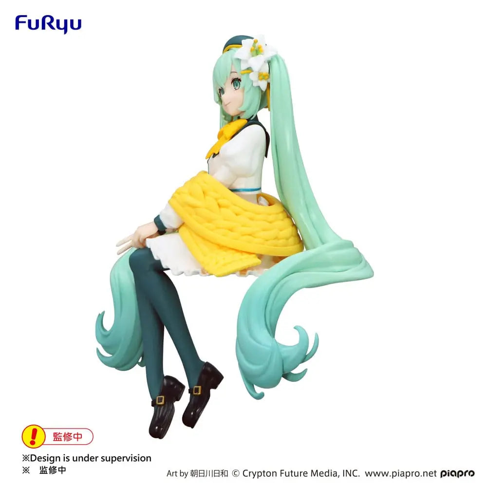 Hatsune Miku Noodle Stopper PVC Statue Flower Fairy Lily White Ver. 14 cm Furyu