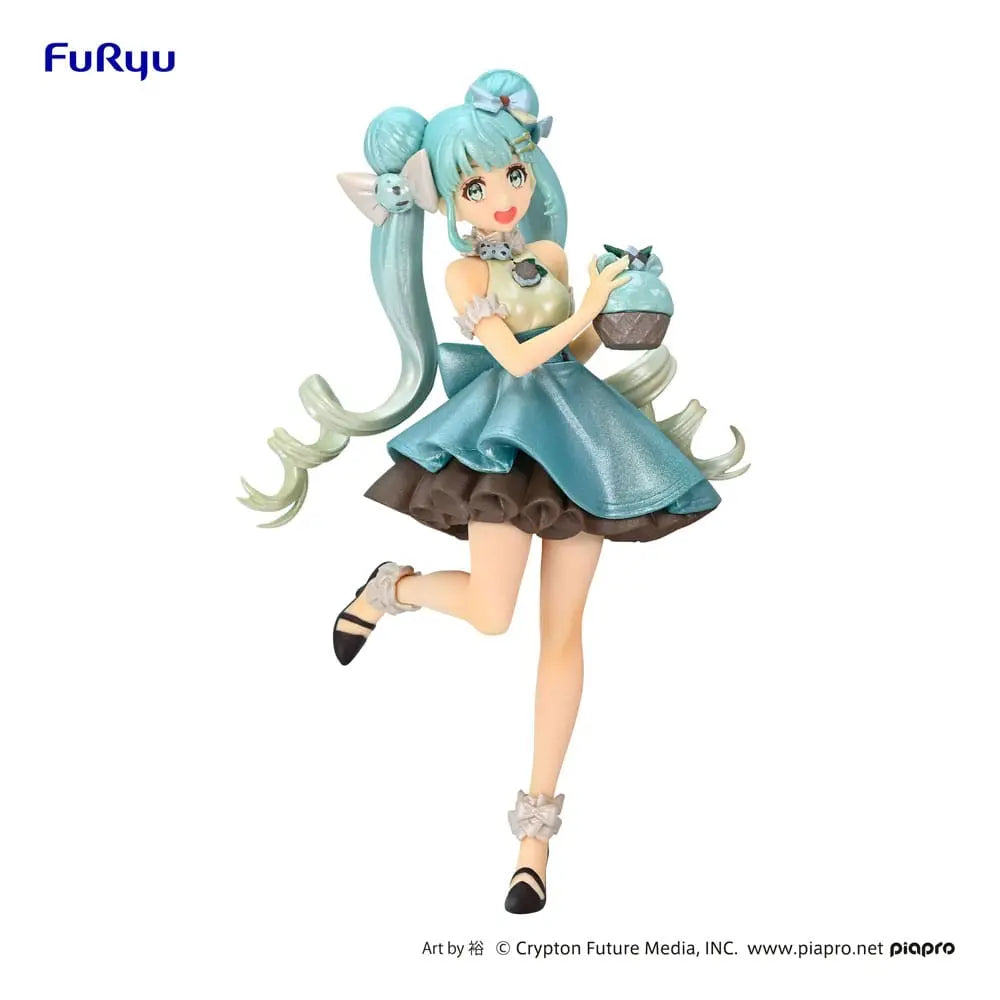 Hatsune Miku PVC Statue Hatsune Miku Chocolate Mint Pearl Color 17 cm Furyu