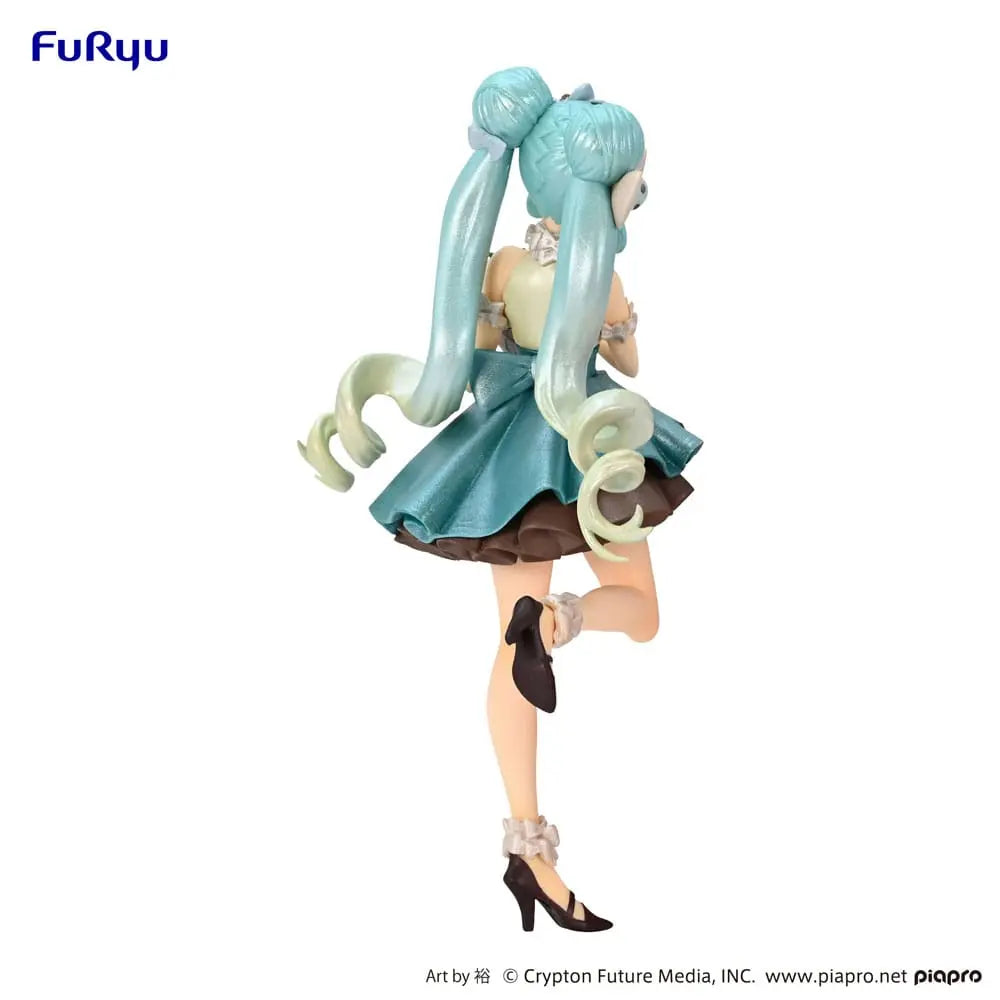 Hatsune Miku PVC Statue Hatsune Miku Chocolate Mint Pearl Color 17 cm Furyu