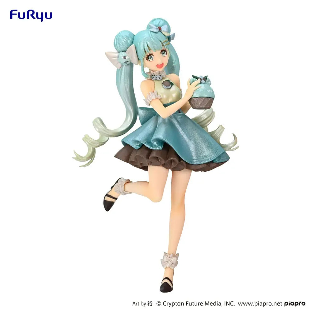 Hatsune Miku PVC Statue Hatsune Miku Chocolate Mint Pearl Color 17 cm Furyu