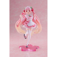 Thumbnail for Hatsune Miku PVC Statue Newley Written Sakura Miku Japanese Cafe Ver. 18 cm Taito