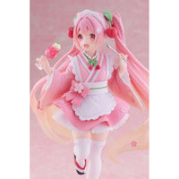 Thumbnail for Hatsune Miku PVC Statue Newley Written Sakura Miku Japanese Cafe Ver. 18 cm Taito