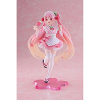 Thumbnail for Hatsune Miku PVC Statue Newley Written Sakura Miku Japanese Cafe Ver. 18 cm Taito