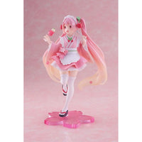 Thumbnail for Hatsune Miku PVC Statue Newley Written Sakura Miku Japanese Cafe Ver. 18 cm Taito