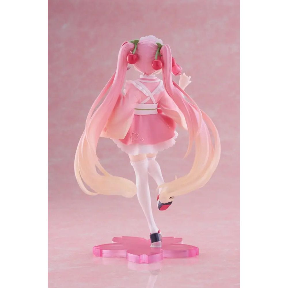 Hatsune Miku PVC Statue Newley Written Sakura Miku Japanese Cafe Ver. 18 cm Taito