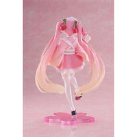 Thumbnail for Hatsune Miku PVC Statue Newley Written Sakura Miku Japanese Cafe Ver. 18 cm Taito