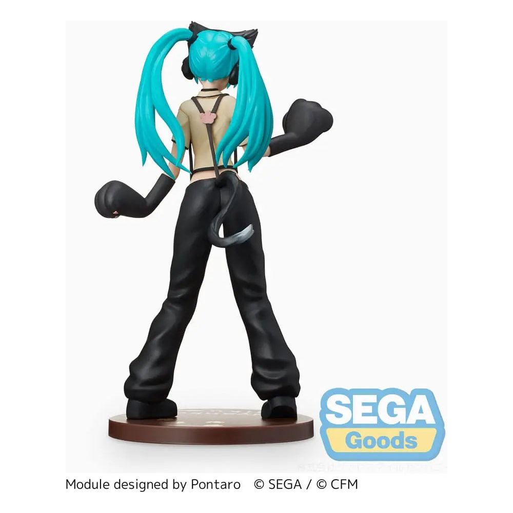 Hatsune Miku Project DIVA Arcade Future Tone SPM PVC Statue Hatsune Miku Kitty Cat 23 cm Sega Goods