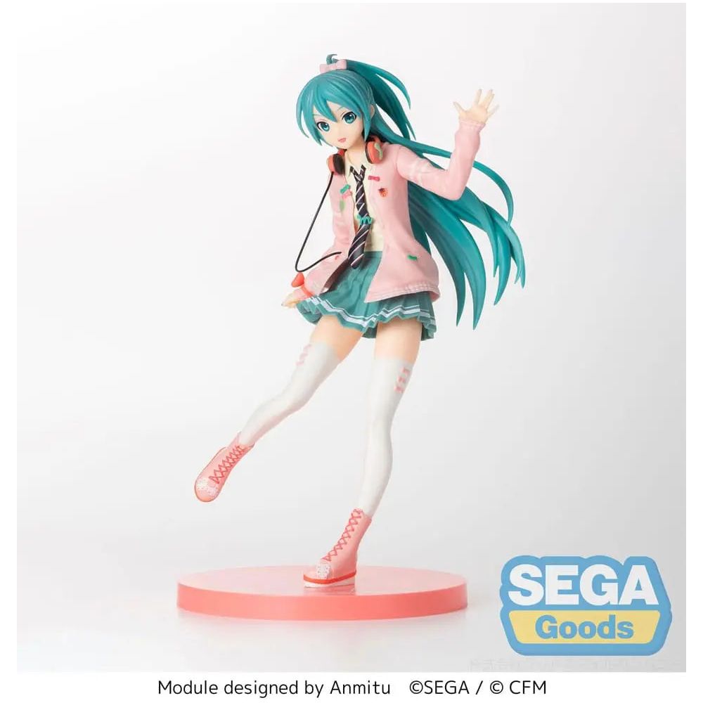 Hatsune Miku Project DIVA Arcade SPM PVC Statue Hatsune Miku Ribbon Girl 24 cm Sega Goods