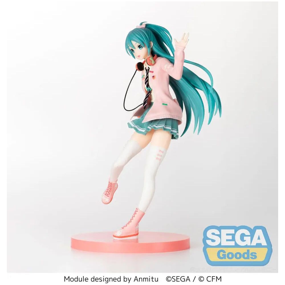 Hatsune Miku Project DIVA Arcade SPM PVC Statue Hatsune Miku Ribbon Girl 24 cm Sega Goods