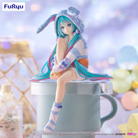 Thumbnail for Hatsune Miku Noodle Stopper PVC Statue Hatsune Miku Rabbit Ear Hood Pajama Blue Color Ver. 14 cm