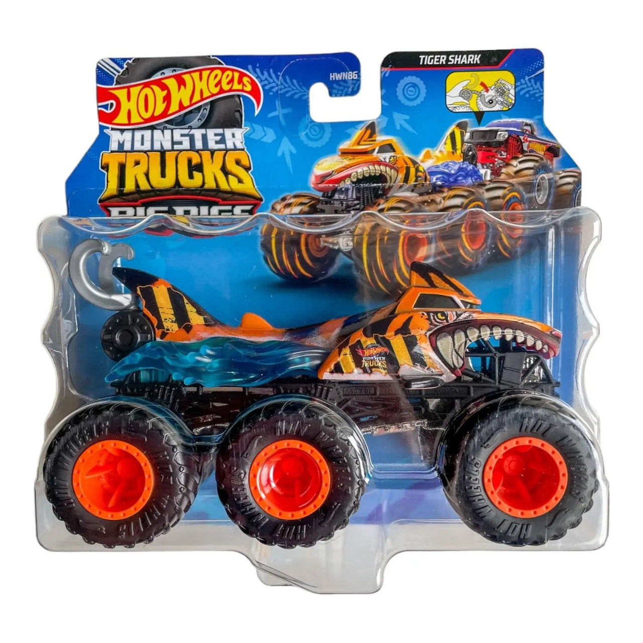 Hot Wheels Monster Truck Big Rigs Tiger Shark Hot Wheels