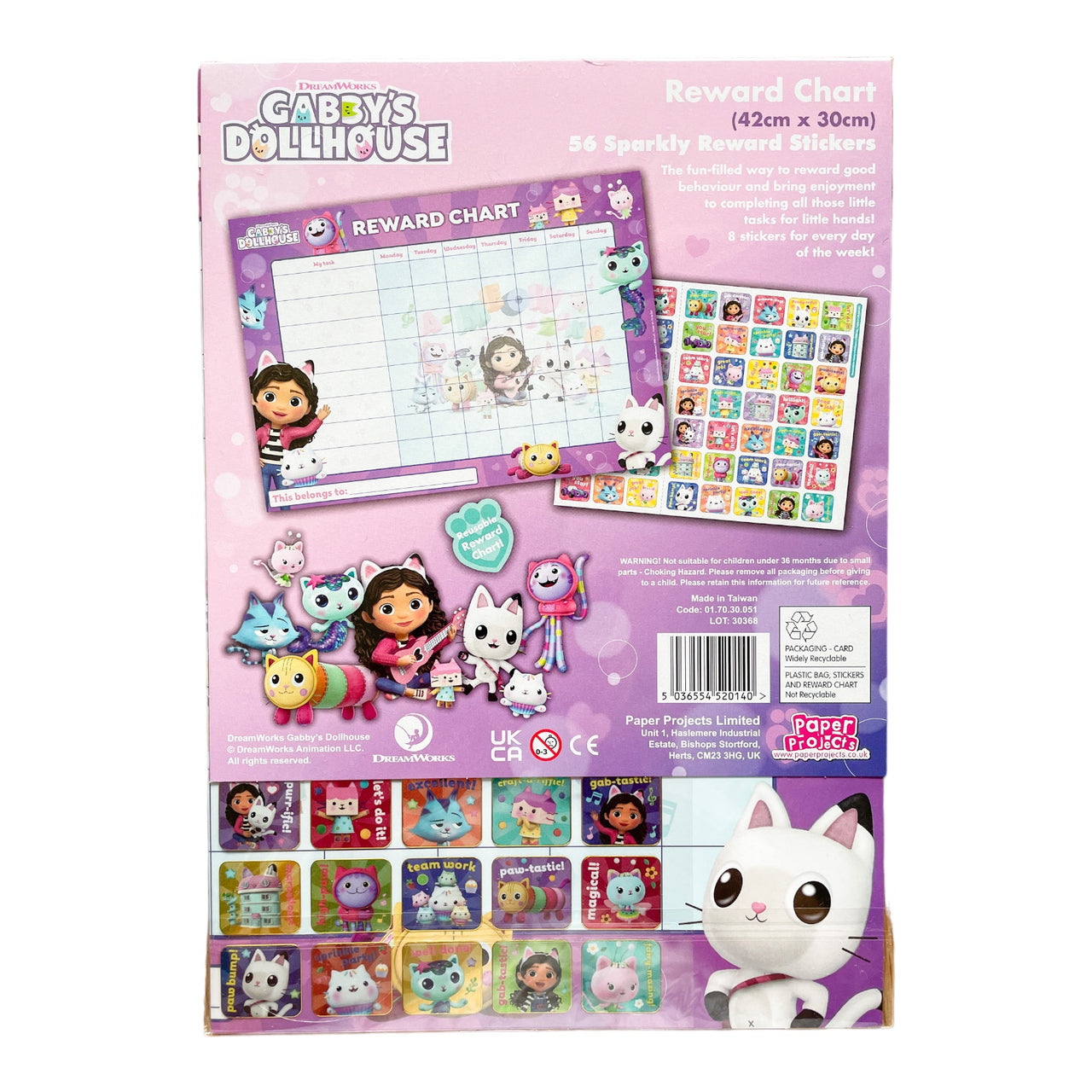 Gabby's Dollhouse Everyday Reward Chart with Stickers Gabby's Dollhouse