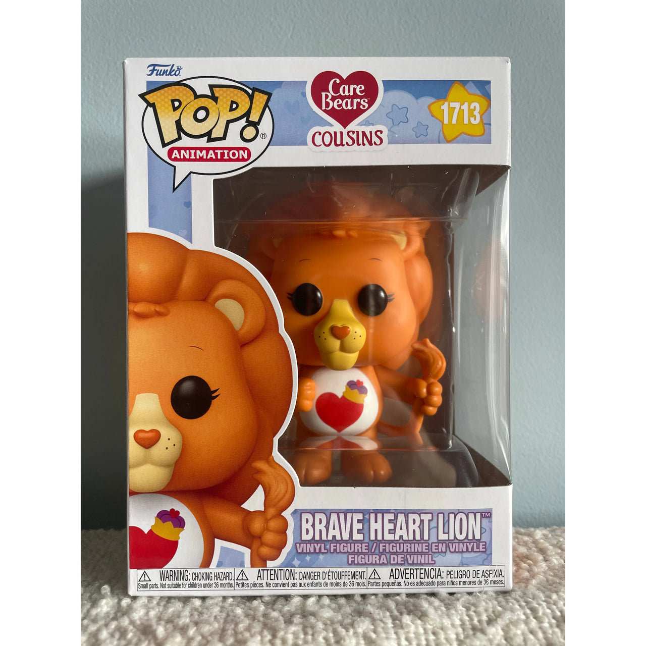 Funko Pop! Animation Care Bears Cousins 1713 Brave Heart Lion Funko