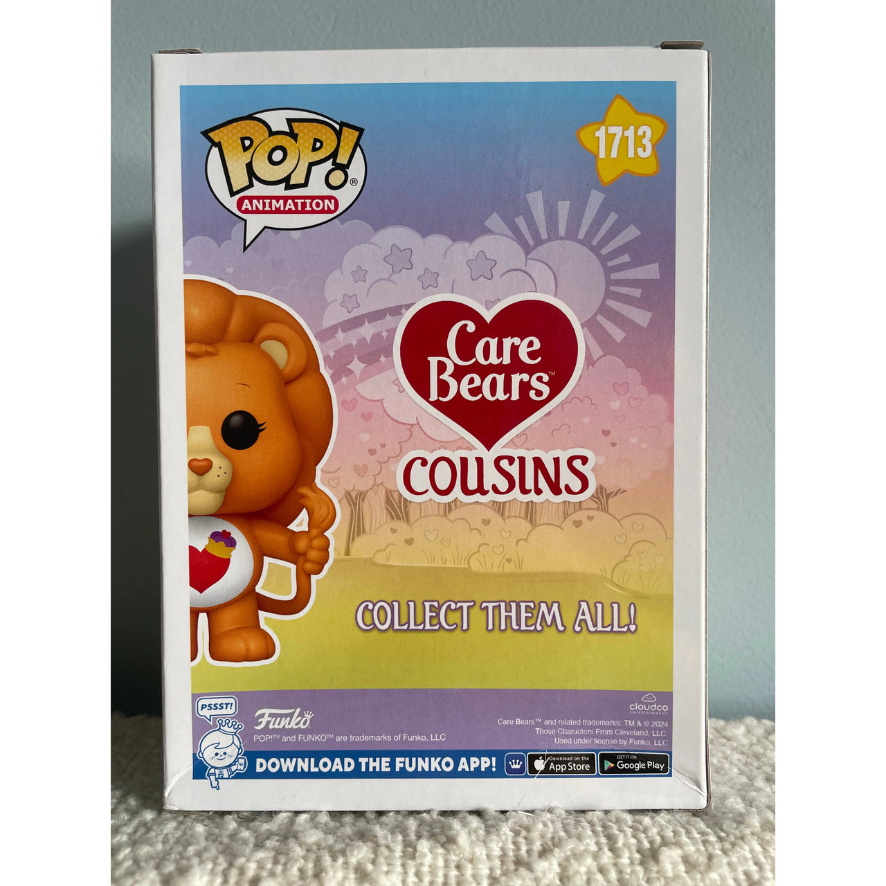 Funko Pop! Animation Care Bears Cousins 1713 Brave Heart Lion Funko