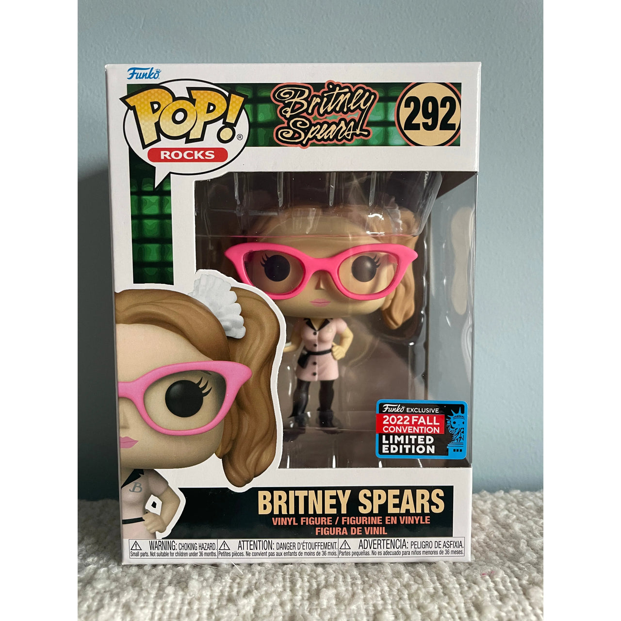 Funko Pop! Rocks Britney Spears 292 NYC 2022 Fall Convention Limited Edition Britney Spears Funko