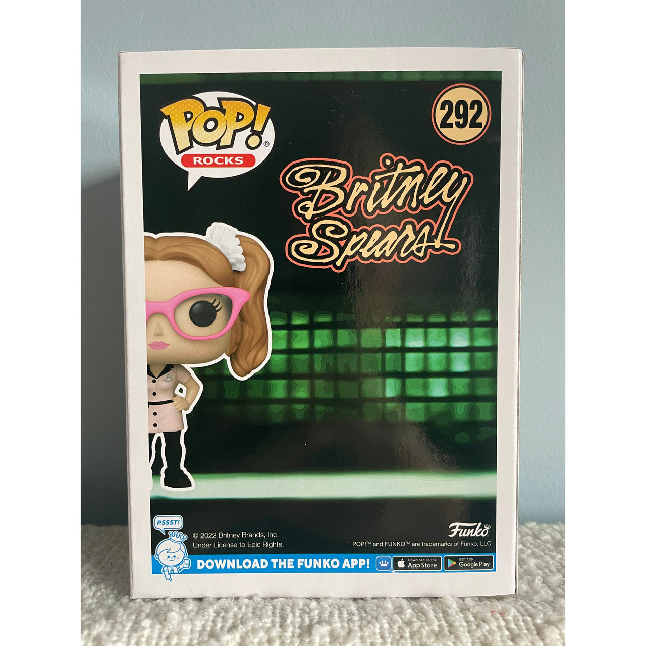 Funko Pop! Rocks Britney Spears 292 NYC 2022 Fall Convention Limited Edition Britney Spears Funko