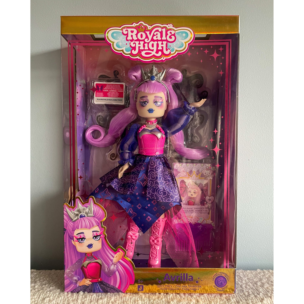 Roblox Royale High Fashion Doll - Avrilla The Dark Fairy Jazwares