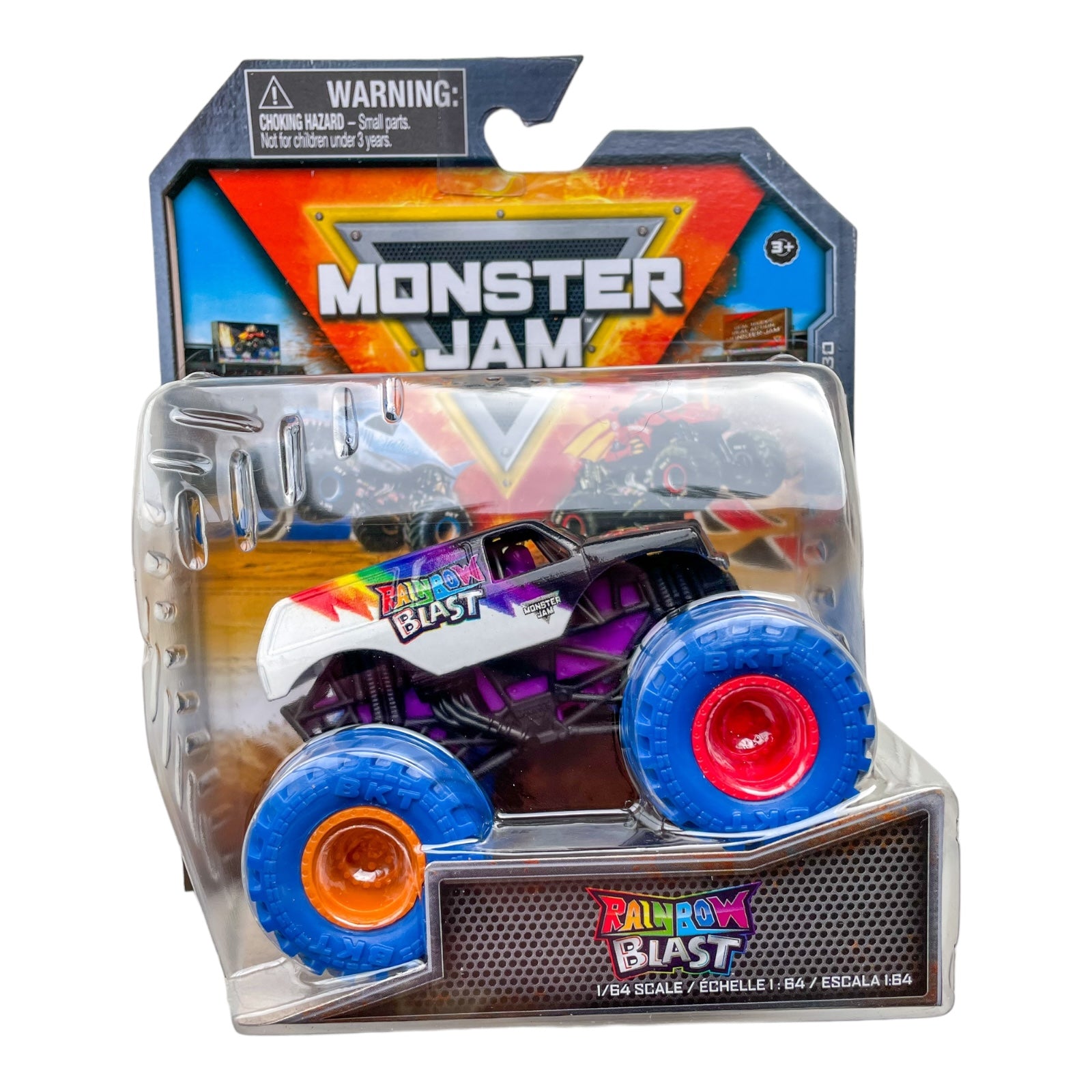 Monster Jam Die-Cast Vehicle 1:64 Scale Rainbow Blast Monster Jam