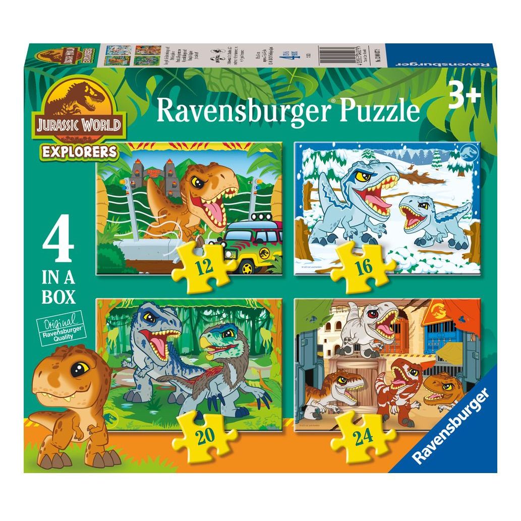 Jurassic World Explorers 4 in a Box Puzzle Ravensburger