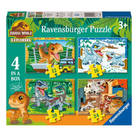 Thumbnail for Jurassic World Explorers 4 in a Box Puzzle Ravensburger