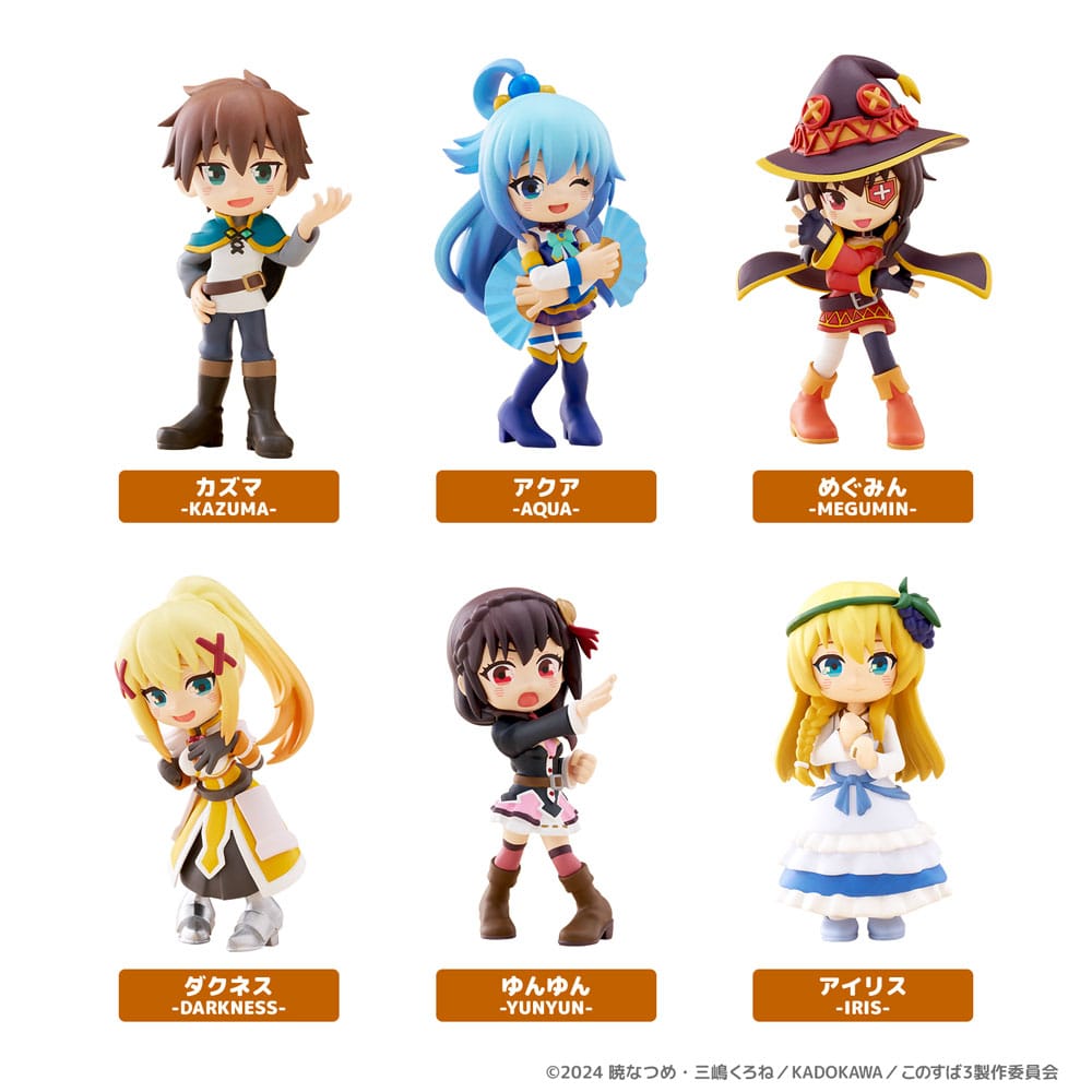 Konosuba: God's Blessing on This Wonderful World!3 PVC Figures 9 cm 6 Pack Bushiroad